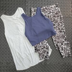 Athleta 3 Piece Activewear Bundle Medium